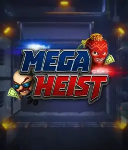 Get ready for the thrilling world of Mega Heist slot by Relax Gaming, featuring quirky characters ready to execute a bank heist. This graphic captures the excitement of the heist with its dynamic logo and an ominous vault backdrop. Ideal for players looking for a heist adventure, providing a thrilling escape. 