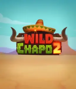 Experience the vibrant Mexican desert with Wild Chapo 2 slot by Relax Gaming, showcasing a whimsical bull wearing a sombrero amid a serene desert backdrop. This graphic conveys the fun and adventure of the game, great for those who love culturally inspired slots, delivering a captivating gaming experience.